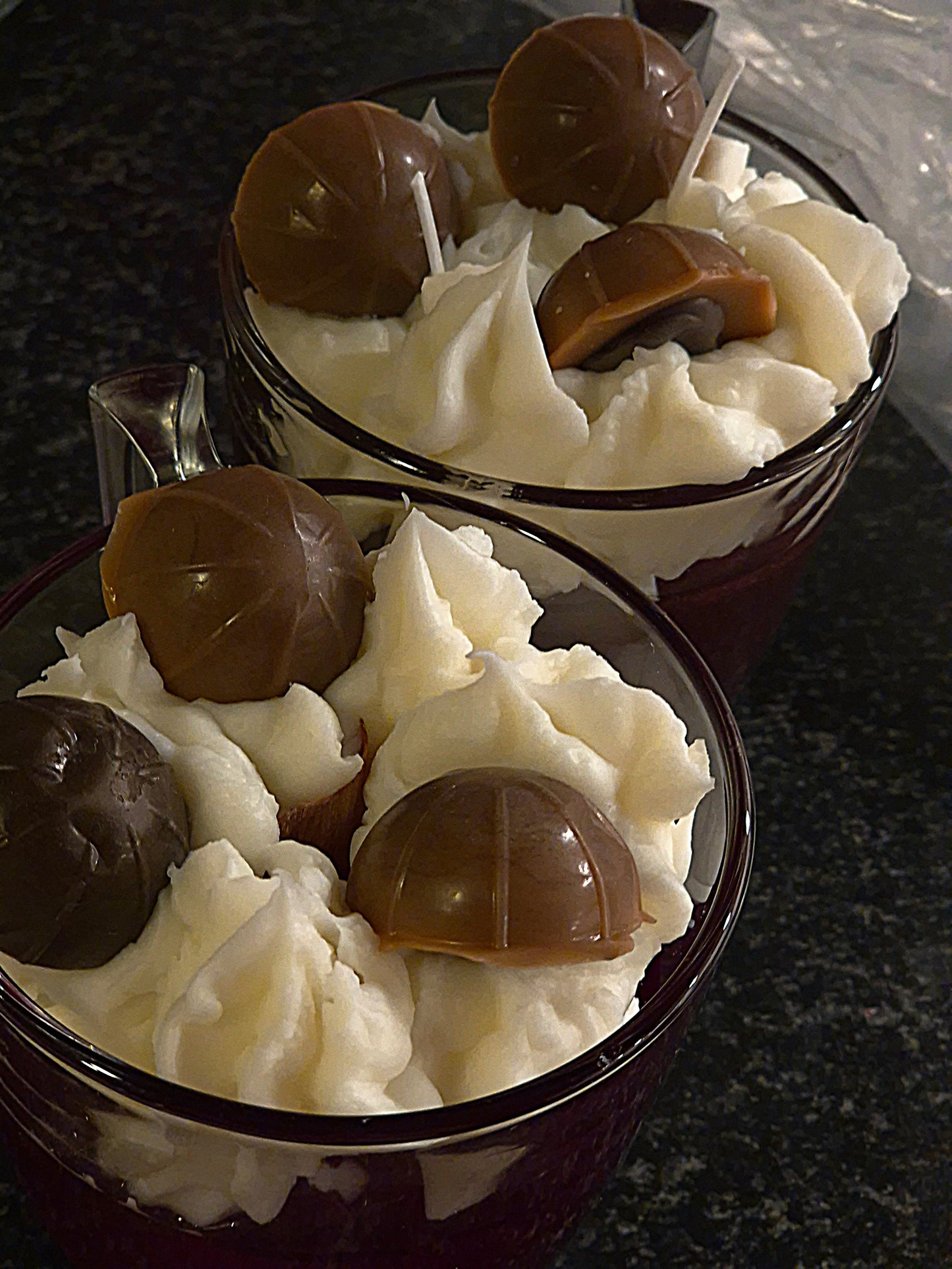 Handmade Dessert-Inspired Candle in Glass Cup