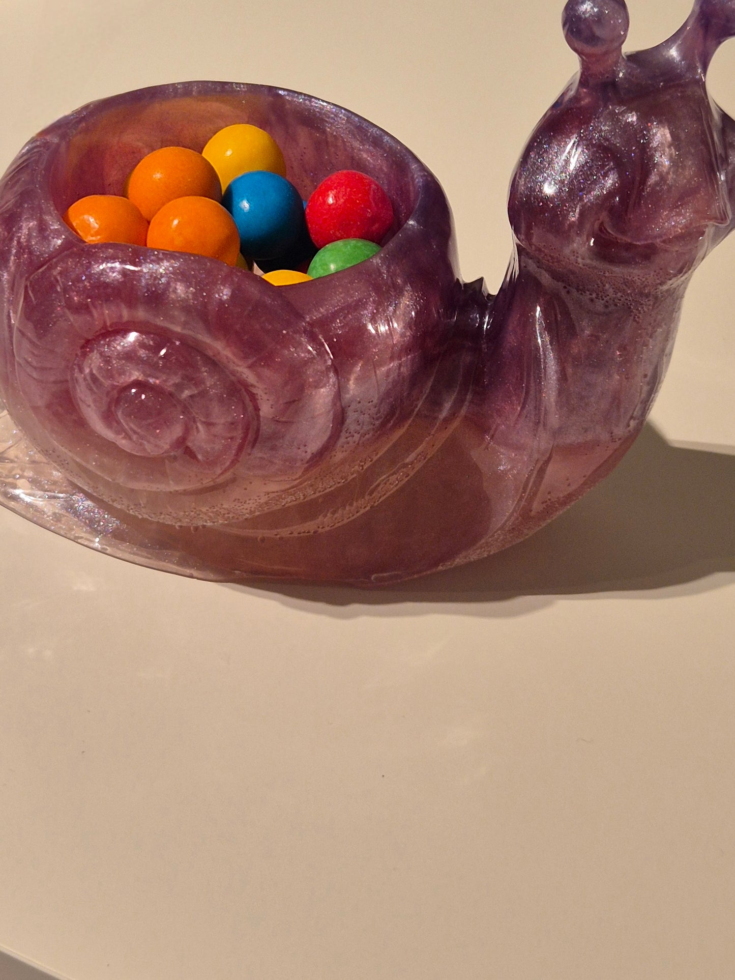 Handmade Resin Snail-Shaped Holder