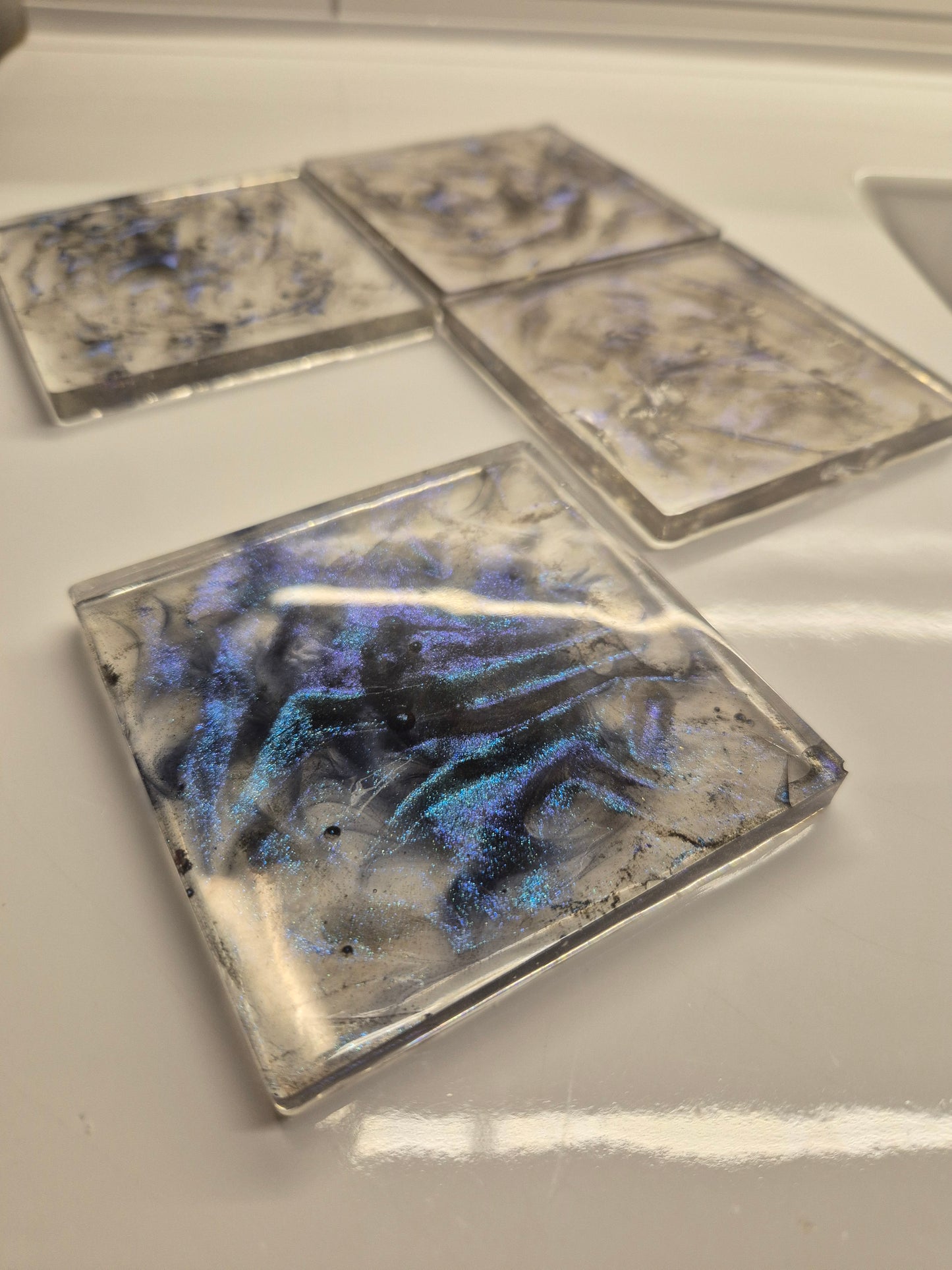 Handcrafted Epoxy Resin Coasters – A Touch of Elegance for Your Home!