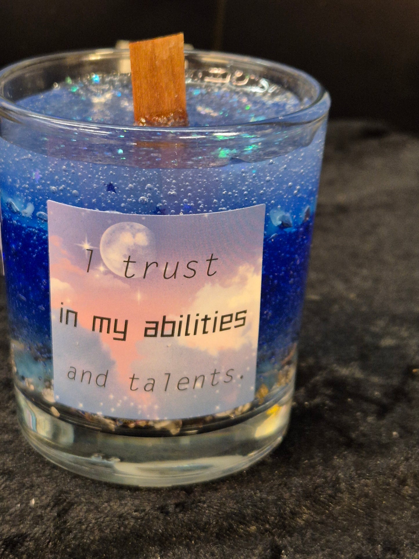 Handmade Affirmation Candle – i  Trust in My Abilities and Talents