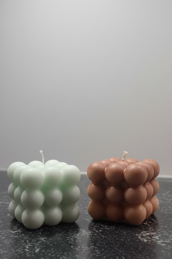 Handmade Bubble Candle – Modern & Stylish Design