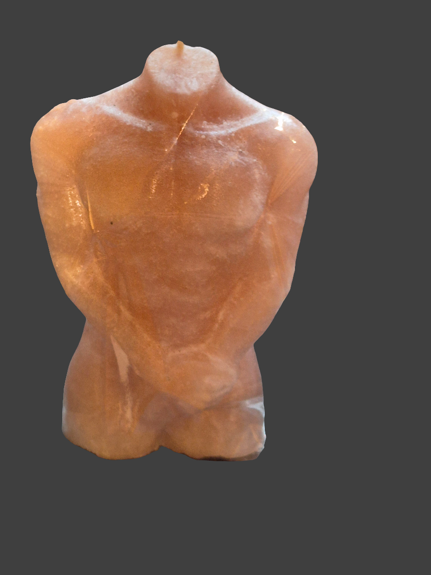 Handmade Sculptural Candle – Elegant Torso Design