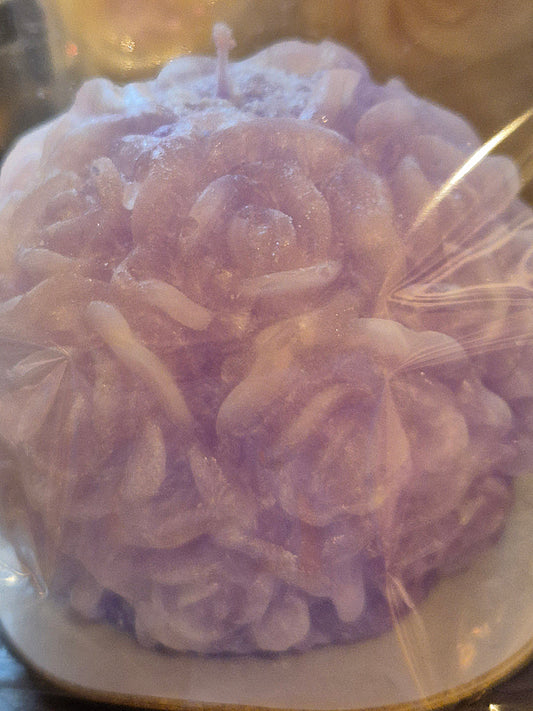 Handmade Rose-Shaped Candle