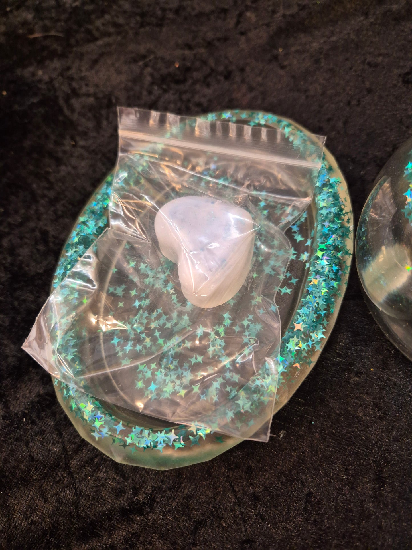 Handmade Epoxy Resin Soap Dispenser & Tray Set