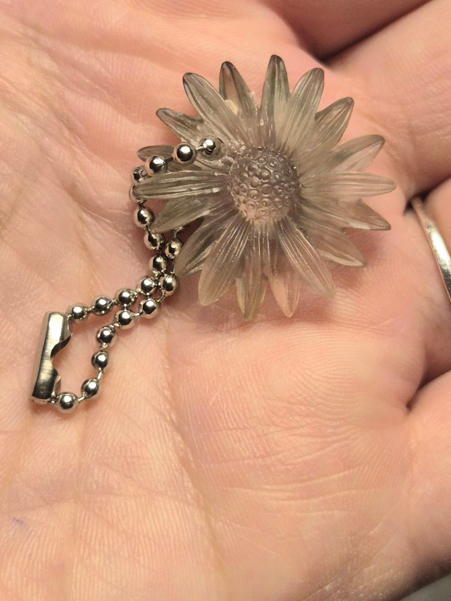 Handmade Resin Sunflower Keychain
