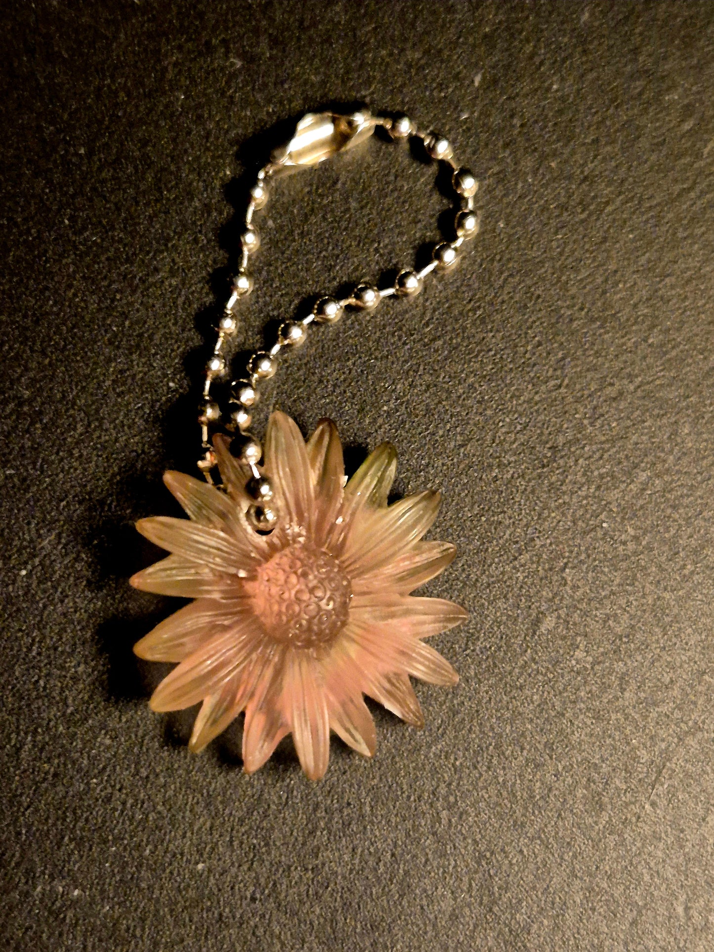 Handmade Resin Sunflower Keychain