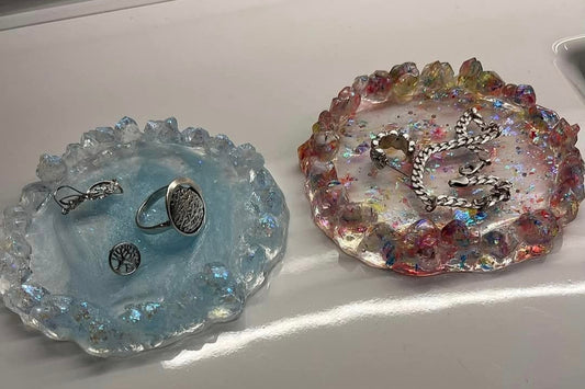 Luxurious Handmade Epoxy Jewelry Trays ✨