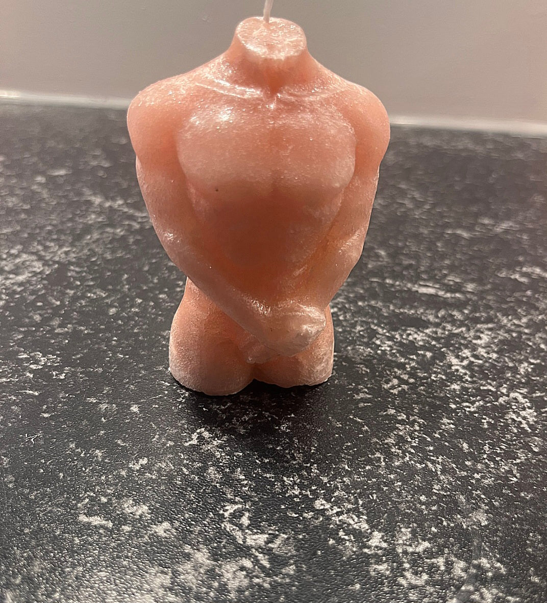 Handmade Sculptural Candle – Elegant Torso Design