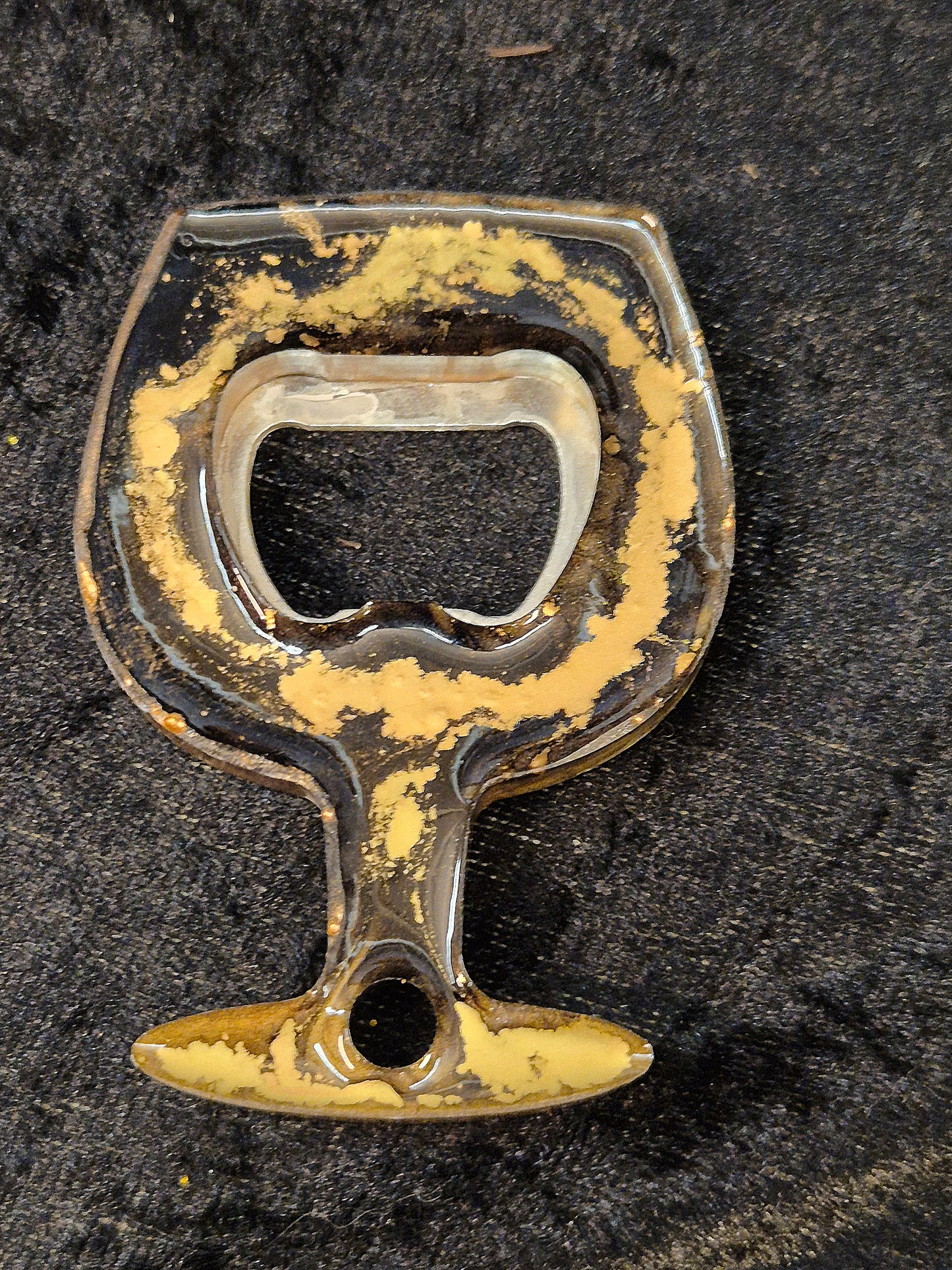 Handmade Resin Wine Glass Bottle Opener