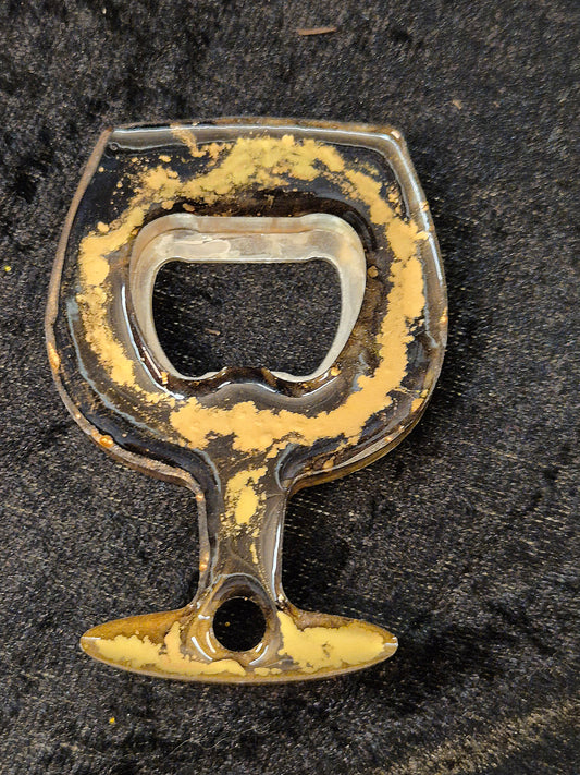 Handmade Resin Wine Glass Bottle Opener
